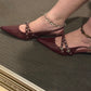 Long Black Anklet