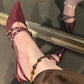 Long Black Anklet